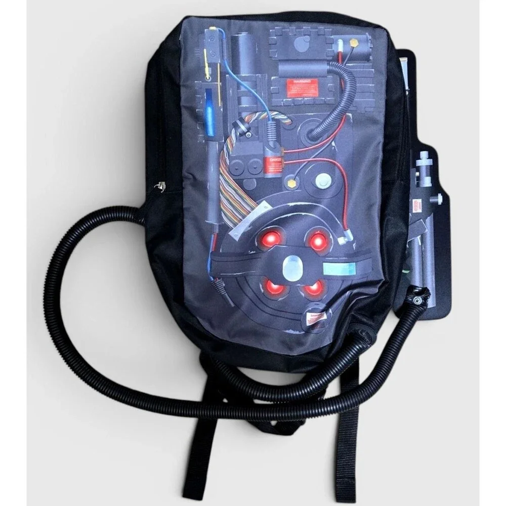 Ghostbusters Proton Pack Backpack w/Particle Wand Attachment Costume Cosplay NWT